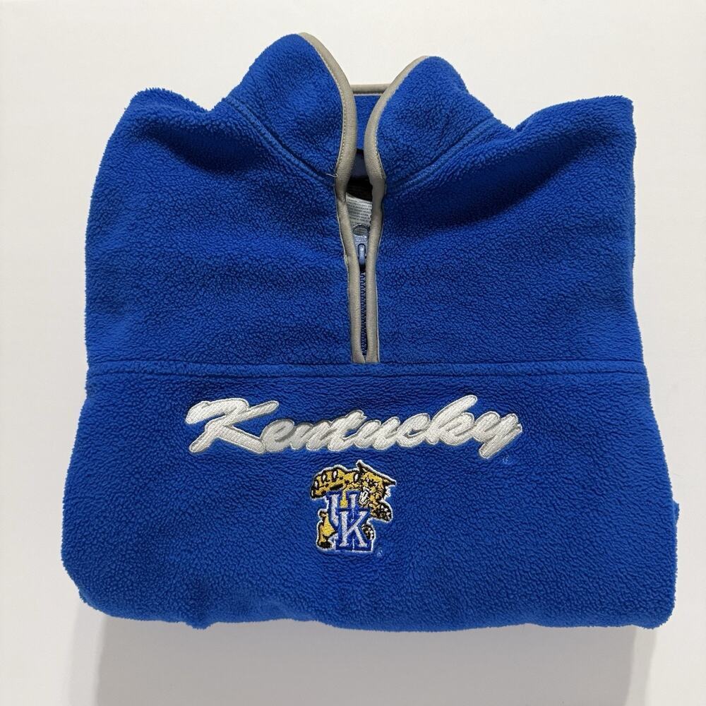 Vintage Kentucky Wildcats UK Fleece 1/4 zip Pullover Womens Size Small